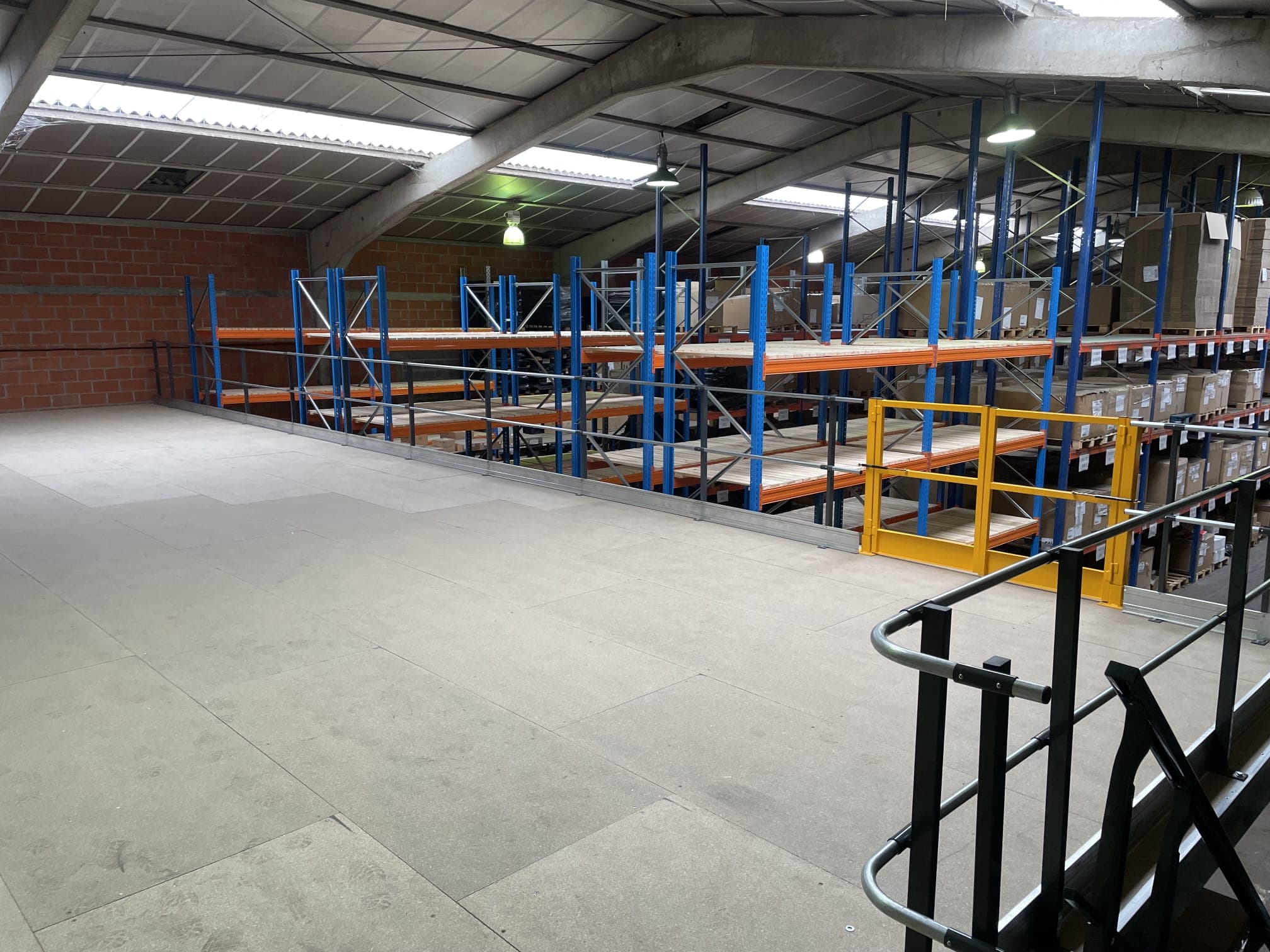 Mezzanine sur palettier